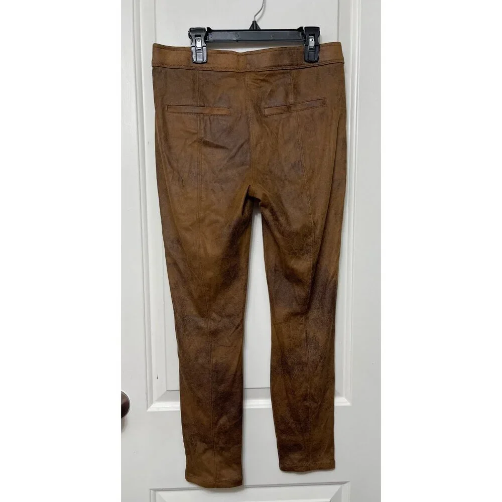 Free People Never Let Go Brown‎ Faux Suede Leather Leggings Size 27